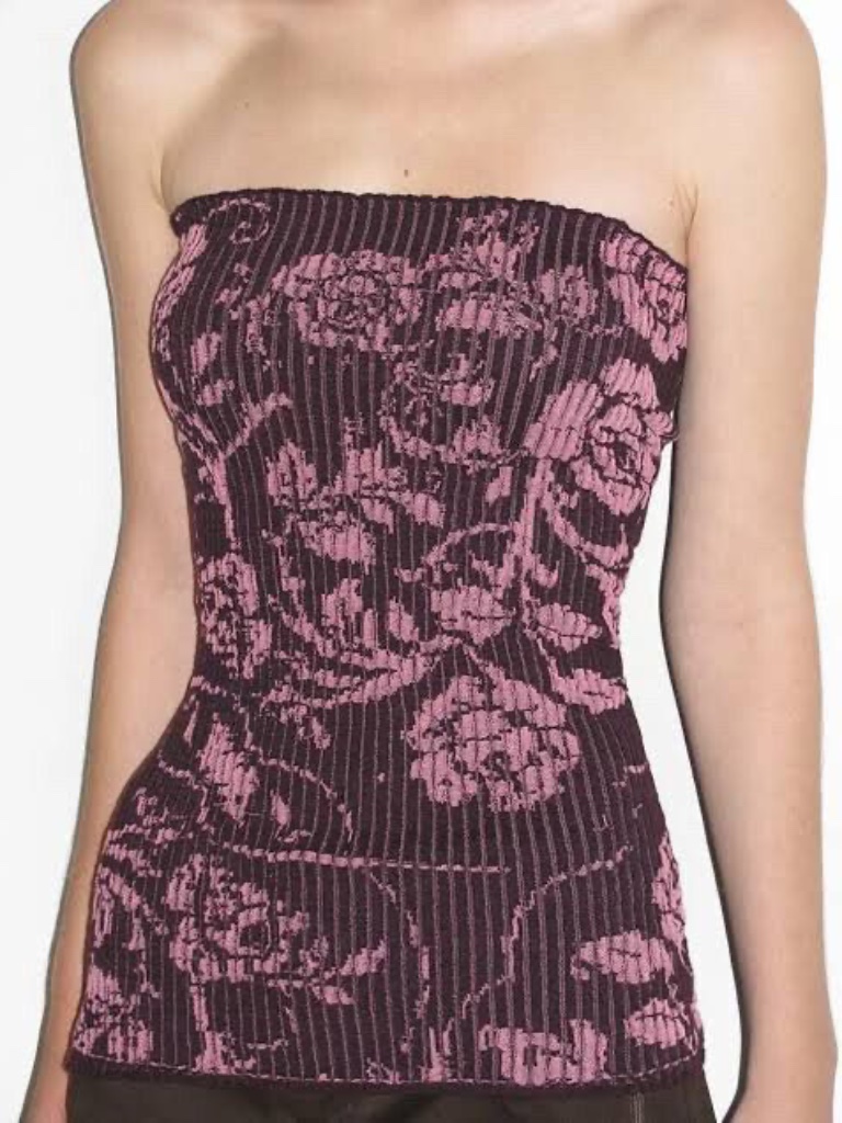 Paloma Wool Purple Knit Uli Tube Top Size S Nwot